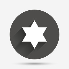 Star of David sign icon. Symbol of Israel.
