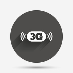 3G sign. Mobile telecommunications technology.
