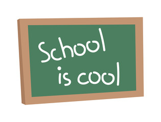 Obraz premium Green chalkboard school education class blank board vector illustration. Classroom frame empty drawing green school board. Wooden school board space message wood communication cartoon sign.