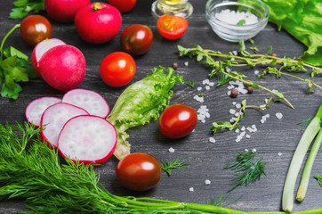 vegetable salad food foto
