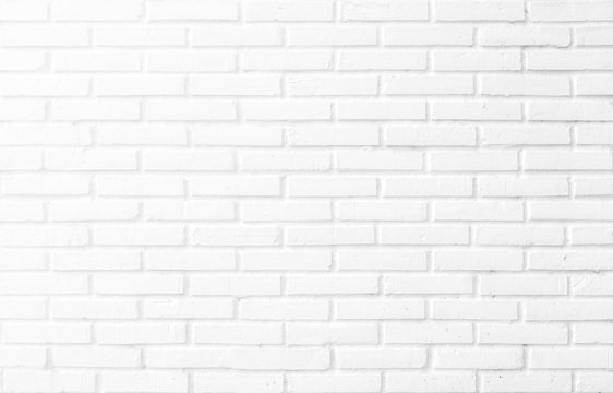 Abstract square white brick wall texture background