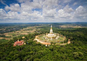 Aerial View Wat Pha Nam Yoi, Pha Nam Yoi temple, Roi et Thailand