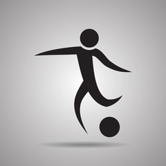  Soccer and football player sport icon and symbol