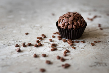 Traditional Belgian chocolate truffes