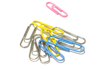 Clip on the white background