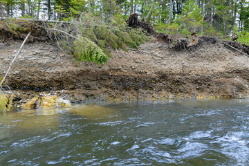 Mountain River . 
Mountain River in the northeast of Khabarovsk Krai , Russia .