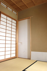 Japanese room tatami and shoji doors