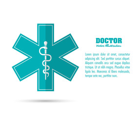 caduceus icon. Medical and Health care design. Vector graphic