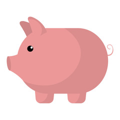 Piggy money savings design, vector illustration graphic design.