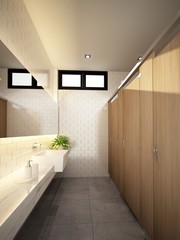 3d rendering of interior bathroom 