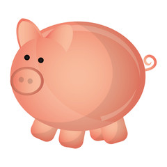 Piggy money savings design, vector illustration graphic design.