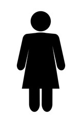 woman pictogram icon