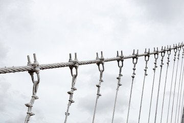 Fototapeta premium wire suspension bridge
