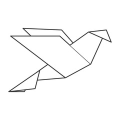 origami bird icon