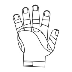 weight lifting gloves icon