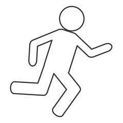 person running pictogram icon