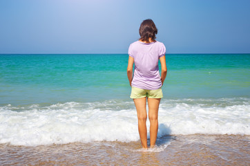 Girl on the beach.