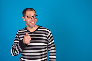 Fototapeta premium Funny man with glasses