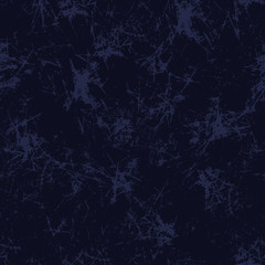 Naklejka premium Seamless vector texture. Grunge blue background with attrition, cracks and ambrosia. Old style vintage design. Graphic illustration.