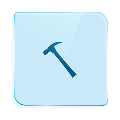 Hammer flat style vector icon
