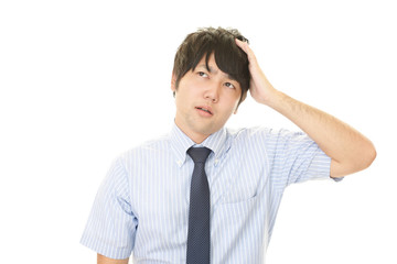 苦悩するビジネスマン