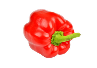 Red pepper on white