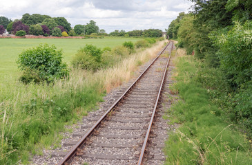 Fototapeta premium An old railway track in the UK