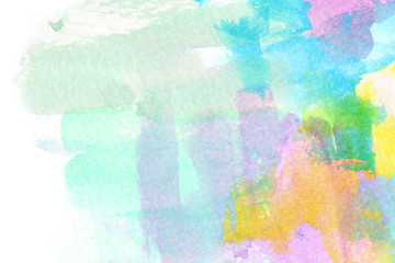 Abstract colorful watercolor background.