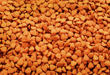 Dried dog food background