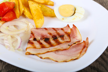 Grilled bacon