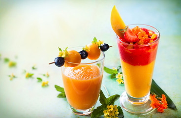 Fruit and berry smoothie