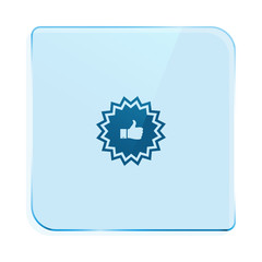 Badge with thumbs up Icon
