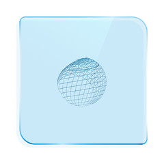 Wire-frame Design Element. Sphere