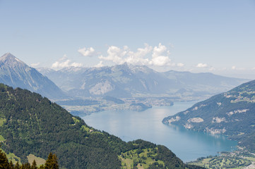 Interlaken, Dorf, Schynige Platte, Thunersee, See, Niesen, Berner Oberland, Alpen, Schweizer Berge, Sommer, Wanderferien, Schweiz