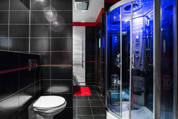 Luxe high-tech bathroom idea