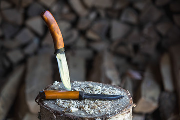 hunting knives, handmade,