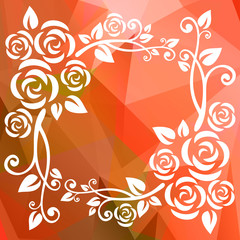 red abstract border