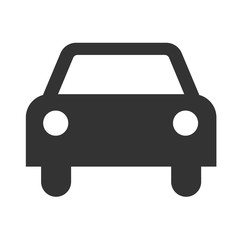 Car icon isolated on a white background. Vector illustration.
