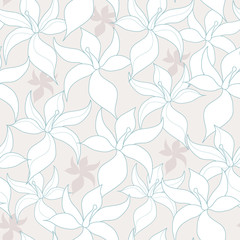 Floral seamless pattern. Vector background with flowers.