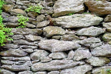 Background of old cobblestones