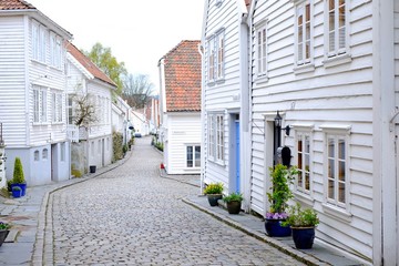 Fototapeta na wymiar Scandinavian streets, norway