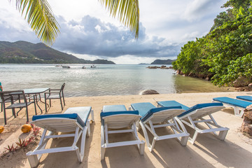  plage à anse Possession, Praslin, Seychelles 