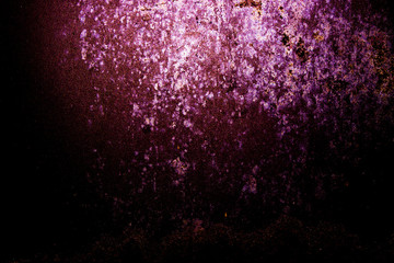 dark old scary rusty rough golden and copper metal surface texture/background for Halloween or haunted house games background/texture of wall