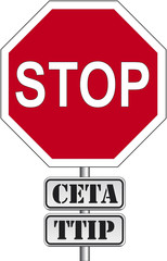 Stoppschild CETA TTIP
