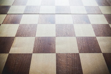 Background with vintage chess board