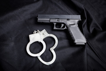 modern weapon, black background