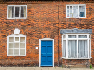 Fototapeta na wymiar Door, windows and wall for background