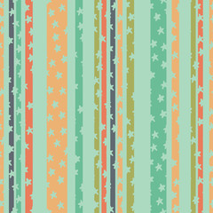 Seamless pattern with multicolored stripes