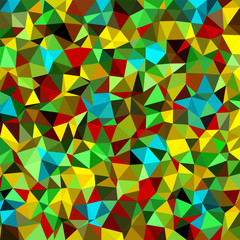 Fototapeta premium Abstract multicolor low-poly vector background 