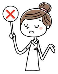 看護師の女性：　回答　不正解
